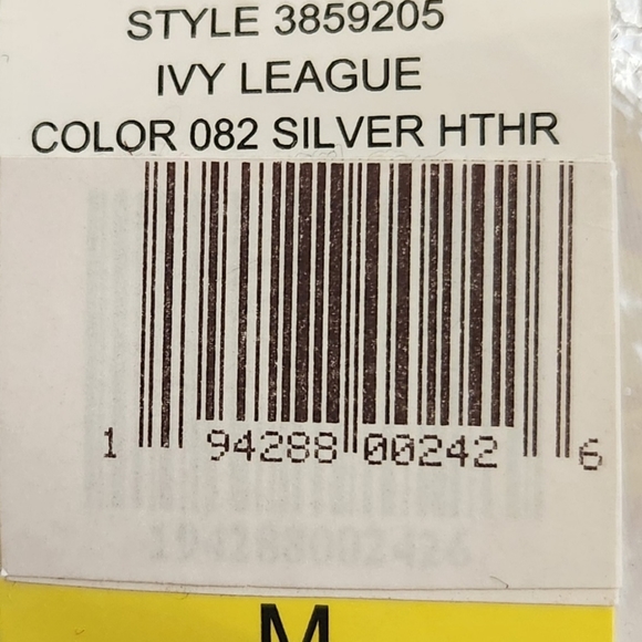 Court & Rowe Ivy League Silver Heather button-down cardigan. - Picture 3 of 5